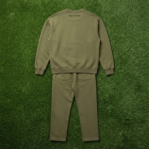 Conjunto Deportivo para Hombre en Verde Oliva, Sudadera con Cuello Redondo y Pantalones Jogger, Traje de Dos Piezas, Ropa Casual de Calle y para Estar en Casa - Product Image 6