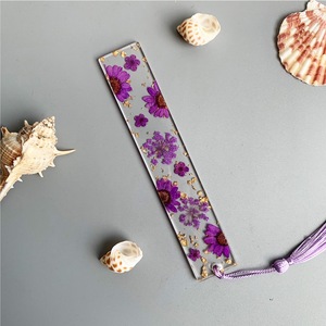 Marcapáginas de Resina con Flores Secas Transparentes, Regalo de Cumpleaños, Artesanía de Resina, Marcapáginas Floral, Regalo Personalizado para Profesor - Product Image 4