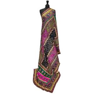Women's <b>Silk</b> Embroidered Floral Reversible Long <b>Scarf</b> Traditional <b>Scarves</b> Shawls & Hijab Pattern for Daily Wear All Seasons - Product Image 1