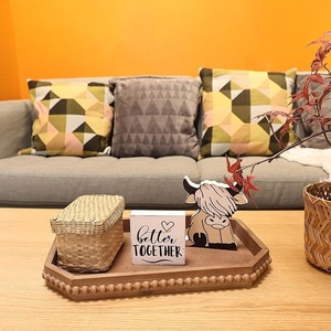 Juego de bandejas apilables de madera y terciopelo de lujo ecológico para exhibición de frutas y verduras - OEM personalizable - Product Image 4