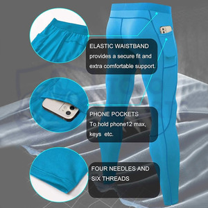 รับผลิตเลกกิ้งกีฬาผู้ชายแบบมีโลโก้พิมพ์ลายตามสั่ง คุณภาพสูง ยืดหยุ่น แห้งเร็ว เหมาะสำหรับออกกำลังกาย ฟิตเนส วิ่ง และฝึกซ้อม - Product Image 4