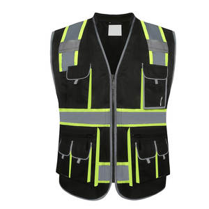 เสื้อกั๊กนิรภัยแบบสั่งทำขายส่ง ความปลอดภัยสูง มาตรฐาน ANSI Class 2 พร้อมไฟ LED ซิป กระเป๋าหลายช่อง ระบายอากาศได้ดี ผลิตจากผ้าไนลอนเนื้อนุ่ม - Product Image 1