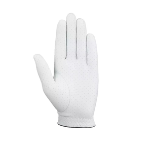 Golf Glove <b>White</b> PU Leather Breathable <b>Hook</b> and Loop Right Hand Non Slip Unisex Sports Use - Product Image 2