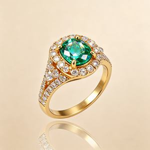 Bague de fiançailles personnalisée en or massif 10K/14K/18K avec diamant de laboratoire CVD de couleur DEF, qualité IGI VVS-VS, taille brillant classique, sertie à griffes - Product Image 2
