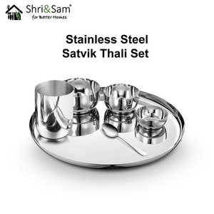 Satwik ชุดเครื่องใช้บนโต๊ะอาหารสแตนเลสชุดรับประทานอาหารระดับพรีเมียม - Product Image 1
