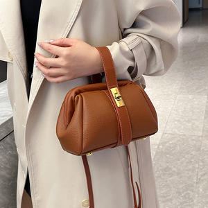 Bolso de Mano de Lujo para Mujer, Estilo Vintage, con Cierre, Moderno y Elegante, de Cuero PU, Portátil, Tipo Bandolera - Product Image 3