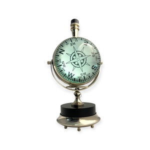 Vintage Globe Clock <b>Rotating</b> <b>Desk</b> Clock Roman Numeral Quartz Table Clock Decorative Desktop Clock Office <b>Desk</b> Decor Home Decor - Product Image 2