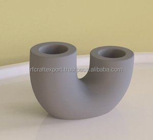 Etiqueta personalizada de lujo, de doble tubo farol moderno, tarros de vela de vidrio acanalado para Halloween y Navidad, bodas, decoración del hogar - Product Image 5