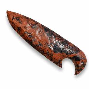 Daga de Cristal de Obsidiana de Caoba Hecha a Mano |   Gema Natural Coleccionable, Decoración de Protección Espiritual y Regalo Simbólico - Product Image 1