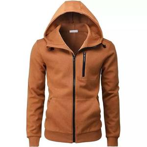 Vente Flash : Sweat à Capuche Zippé Hiver Coupe Droite Homme – Polaire Chaude Coupe-Vent Style Urbain – Modèle Uni – OEM ODM - Product Image 1