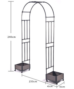 Arco de Enrejado para Jardín de 86.6 Pulgadas de Alto, Decoración para Fiestas - Product Image 4