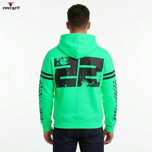 Sudaderas con capucha de lana para hombre, de alta calidad, corte regular, diseño personalizado, bordadas, con cremallera, para invierno, hechas en Pakistán - Product Image 6
