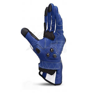 Guantes de Motocicleta de Cuero Ligeros para Invierno, Impermeables, Compatibles con Pantalla Táctil, Tejido Transpirable, Correa de Muñeca Ajustable, Duraderos - Product Image 5