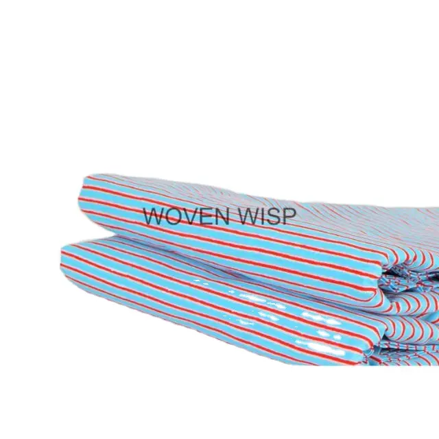 100% puro cotone tessuto da corsa stampato per le donne indumento striscia di tessuto di cotone stampato