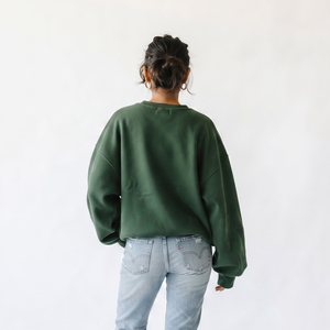 OEM French Terry Sweatshirts Ladies Manufacturer Custom Distressed Embroidery Hem Sweat <b>Shirts</b> <b>Women</b> <b>Baggy</b> Sweatshirt <b>Women's</b> - Product Image 2
