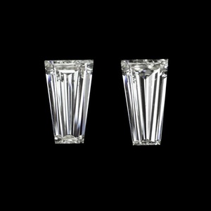 Diamants de laboratoire R&K GEMS taille baguette conique, couleur fantaisie claire, taille personnalisable pour la fabrication de bijoux - Product Image 2