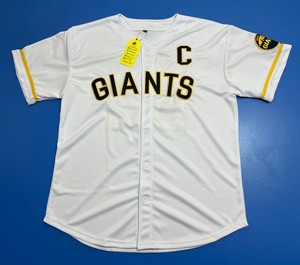 Maillot de baseball brodé blanc des Giants de San Francisco pour hommes 2026 – Maillot officiel des Giants à boutons - Product Image 1
