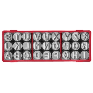 Juego de Sellos de Acero de 3 mm y 1/8 de Pulgada, 27 Piezas, Juego de Punzones del Alfabeto de la A a la Z, Sello de Acero al Carbono S55C para Estampado de Joyería, Cuero, Madera, Manualidades - Product Image 1