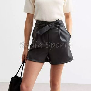 Shorts en cuir pour femmes les plus vendus, qualité supérieure, prix raisonnable, respirants, séchage rapide, shorts en cuir pour femmes en vente en ligne - Product Image 3