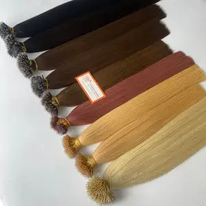 Trendy Raw Human Hair Vietnamita Superventas Straight Nano Tip 100% Extensiones de cabello humano Precio al por mayor