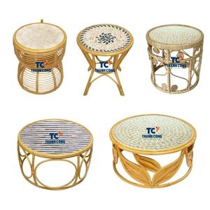 Table d'appoint en osier de rotin écologique vente en gros de table basse en osier table de chaise de jardin en rotin à haute durabilité - Product Image 2