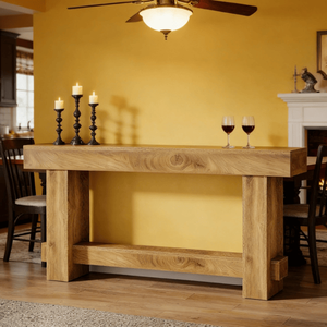 Consolle Lunga Moderna di Lusso in Legno Massello, Arredamento Contemporaneo per Ingresso, Appartamento o Soggiorno d'Hotel - Product Image 6