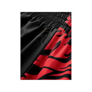 High Performance Men's MMA Shorts Black Red <b>Dragon</b> Print Quick Dry Regular Fit Martial Arts Wear - Product Image 3