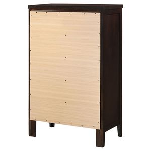Comò elegante a 5 cassetti Payton Warm Brown con finitura marrone caldo - Product Image 6
