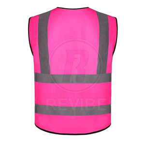 เสื้อกั๊กนิรภัยผ้าฝ้ายสะท้อนแสงมองเห็นได้ชัดเจน ระบายอากาศได้ดี สำหรับชุดทำงานบนถนนของผู้ชาย - Product Image 2