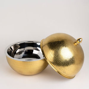 Cacerola de Metal Negra con Tapa Martillada y Calentador de Comida para Servir en Hoteles, Bodas y Fiestas, para Uso en Catering - Product Image 4