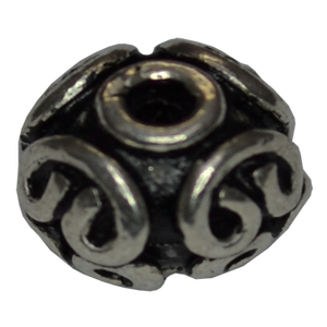 Perles ethniques rondes en argent sterling, fabricant de perles ethniques en argent sterling, perles et composants en argent pour la fabrication de bijoux - Product Image 1