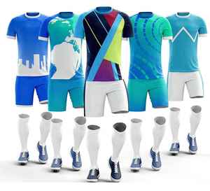 Conjunto de Camiseta de Fútbol Naranja para Hombre, Manga Corta, Cuello en V, Estampado Geométrico, Poliéster que Absorbe la Humedad, Uniforme para Todas las Temporadas - Product Image 3