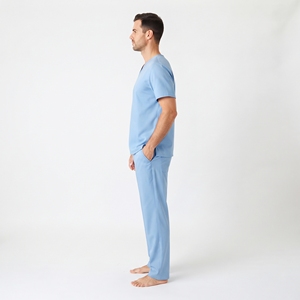 Men's Hospital Nursing <b>Scrubs</b> V Neck Top Cargo Pocket Trousers Breathable Stretch Medical <b>Work</b> Uniform - Product Image 3