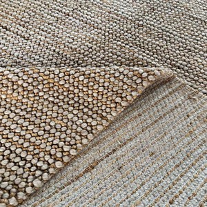 Handwoven Extra Thick Chunky Knit Wool Jute <b>Rug</b> Modern Scandinavian <b>Boho</b> Decor PET Friendly Custom Option Available - Product Image 5