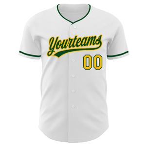 Camiseta de Béisbol Blanca Personalizada con Botones Completos - Ligera, Transpirable, 100% Poliéster, Impresa, Unisex para Adultos - Product Image 2