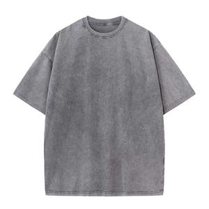 Camiseta de algodón vintage personalizada de primera calidad para hombre, lavada con ácido, de peso pesado, en todos los colores - Product Image 2