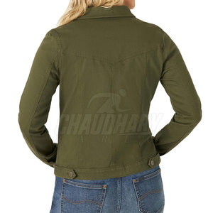 Veste en jean pour femmes, taille plus, design personnalisé imprimé, fabricant pakistanais, veste en jean pour femmes - Product Image 2
