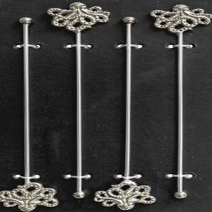 Juego de 4 Agitadores de Bebidas de Metal con Forma de Flamenco, Agitadores de Cóctel de Acero Inoxidable en Oferta - Product Image 5