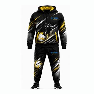 Survêtement de Volleyball d'Entraînement de Haute Qualité pour Hommes et Femmes, Tenue d'Échauffement par Sublimation, Survêtement Sportif Personnalisé par Sublimation - Product Image 2