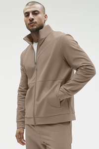 <b>Men's</b> Full Zip <b>Pullover</b> Hoodie Stand Collar Breathable Polyester Sports Sweatshirt Loose Fit Activewear - Product Image 4