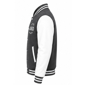 Modern varsity outer layer created for versatile comfort with smooth texture and stylish athletic inspired casual <b>wardrobe</b> - Product Image 3