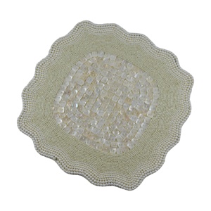 2024 Trendsetting High Quality Simple Elegant <b>Beaded</b> <b>Coaster</b> Customizable Size for Table Decors Wedding Parties Restaurants - Product Image 3