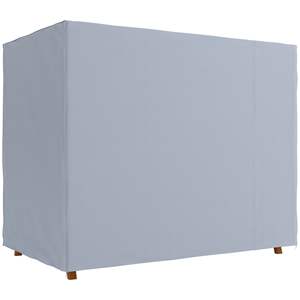 Cubierta de columpio de porche para hamaca de patio exterior gris oscuro 81 "x 49" x 65 "cubiertas de muebles con material de lucha contra el agua y el polvo UV - Product Image 1