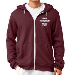 Sweat-shirt à capuche Bella + Canvas 3739 en molleton éponge entièrement zippé, qualité supérieure, unisexe, pour streetwear - Product Image 1