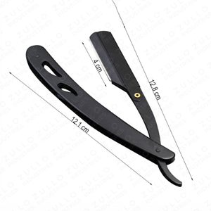 Premium Powder Coated Leaf Handle Barber <b>Straight</b> <b>Razor</b> Stainless Steel Custom Logo OEM Private Label for Men - Product Image 4