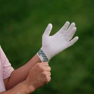 Gants de golf personnalisables en usine OEM avec logo imprimé, en cuir véritable antidérapant pour hommes et femmes, main gauche, sport - Product Image 1