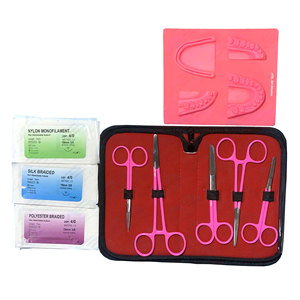 Kit de Entrenamiento de Instrumentos Médicos: Almohadilla de Práctica de Sutura para Estudiantes de Medicina y Odontología, Kit de Sutura con Múltiples Heridas para Enseñanza - Product Image 1