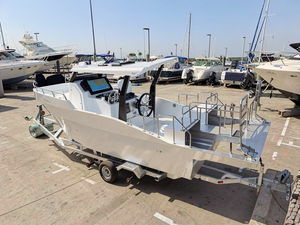 Bateau de pêche en mer à longue ligne UBI 65 personnalisé en aluminium, étanche, neuf, 6m, 5 passagers, essence, profondeur 1,5m - Product Image 1