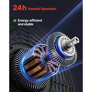 Ventilatore di Scarico a Parete da 24 Pollici con Controllo di Velocità Variabile, 4800 CFM, Motore AC in Acciaio Resistente - Product Image 3