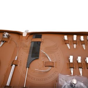 Hair <b>Extension</b> Tool Kit – 420C Steel Pliers, <b>Beads</b>, Clips, Needles, Comb & Leather Case - Product Image 2